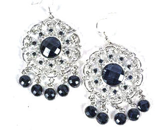 Aro Colgante Filigrana con Piedras