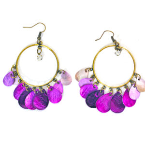 Aro Argolla con Dijes de Nácar