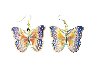 Aro Mariposa Esmaltada Multicolor