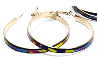 Aro Argolla Multicolor 6cm.