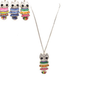 Cadena con Lechuza Esmaltada