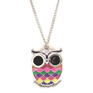 Cadena con Lechuza Esmaltada