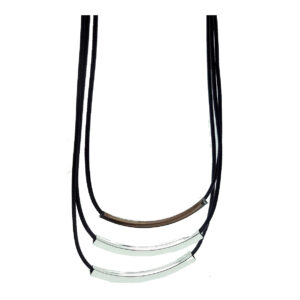 Collar 3 Vueltas Tiento y Metal