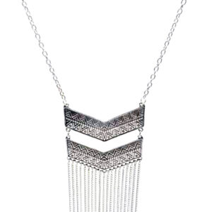 Collar en V Dije Cadenas