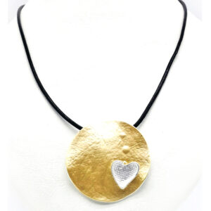 Tiento con Dije Medallón con Corazón