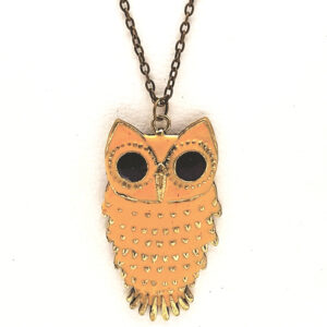 Cadena con Dije Lechuza Esmaltada
