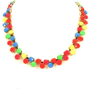 Gargantilla Piedras Neón Engarzadas