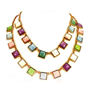 Collar Vueltas de Cadena con Piedras