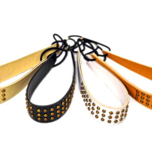 Vincha Elastizada Cuero Ecológico con Tachas