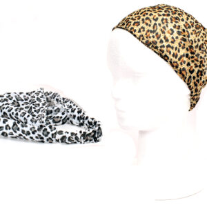 Vincha Elastizada Animal Print con Flor