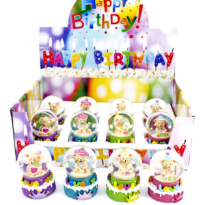 Adorno Base Cerámica Bolita Souvenir con Brillo