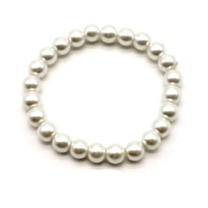 Pulsera Elastizada Perla de Vidrio