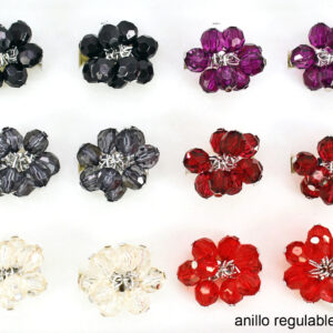 Anillo Racimo Piedras Tamaño Regulable