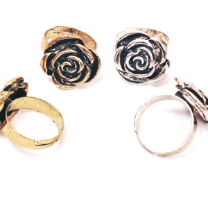 Anillo Flor Tamaño Regulable