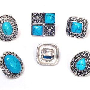 Anillo Piedra Turquesa Tamaño Regulable