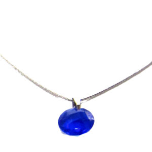 Cadena Vibora Dije con Piedra