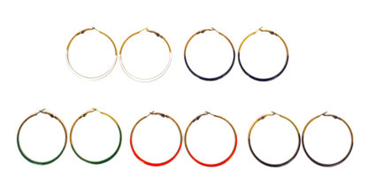 Aro Argolla con Esmalte 6cm. - Imagen 2