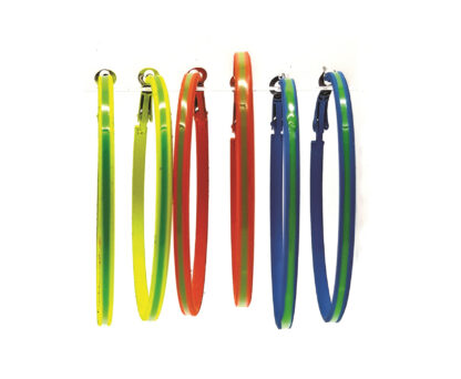 Aro Argolla Combinada Neón 6cm.