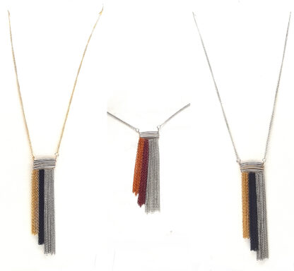 Collar con Dije Cadenas de Colores - Imagen 2