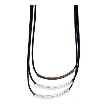 Collar 3 Vueltas Tiento y Metal