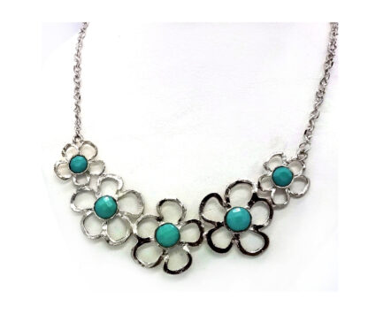 Collar Flor con Piedras