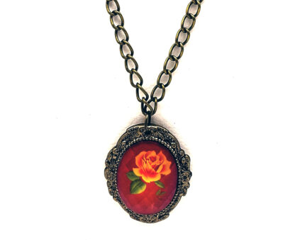 Cadena Dije con Flor