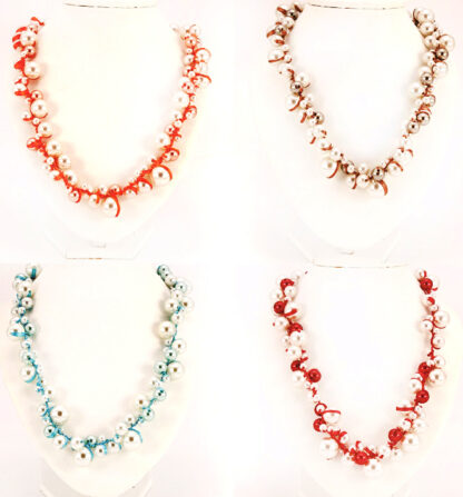 Collar Cinta con Perlas Anudadas - Imagen 2