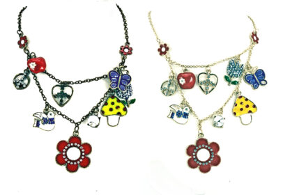 Cadena Multi Dijes Esmalte y Strass - Imagen 2