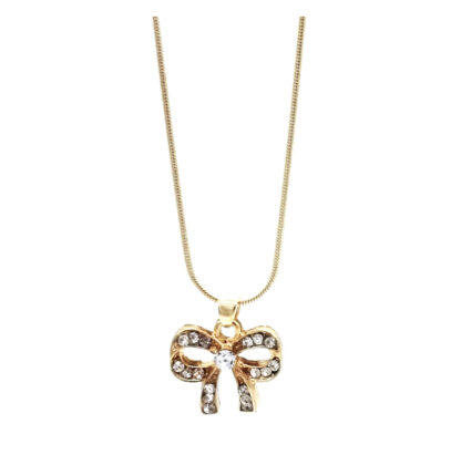 Cadena Vibora Dije Moño con Strass