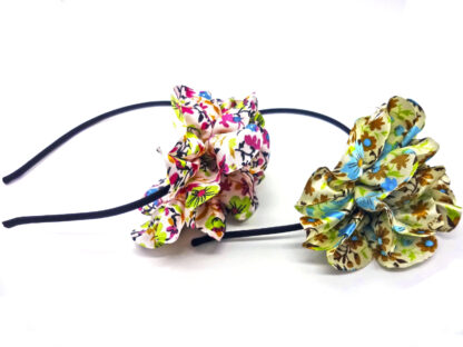 Vincha Metal con Flor Liberty - Imagen 2