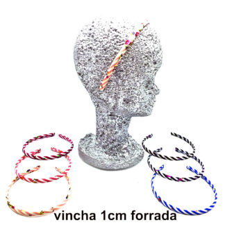 Vincha Forrada Rayas y Flores