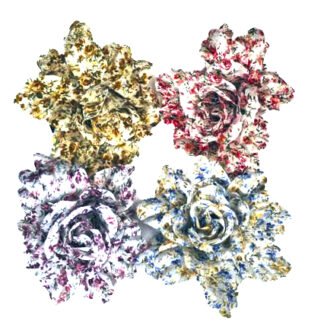 Flor Liberty con Colita, Pico y Prendedor