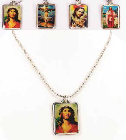 Cadena Bolita con Dije Religioso