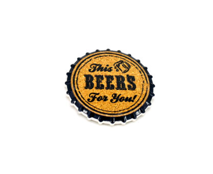 Imán Cerámico Forma Tapa de Cerveza 7,5cm - Imagen 2