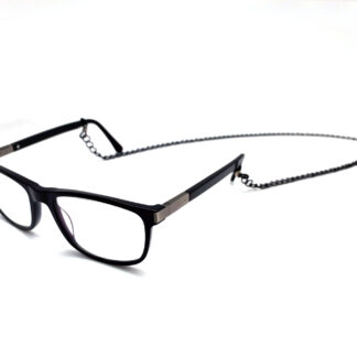 Porta Lentes Silicona con Cadena Negra
