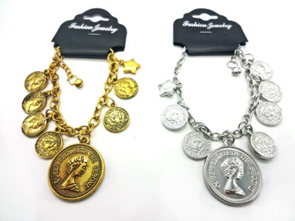 Pulsera con Dijes Monedas