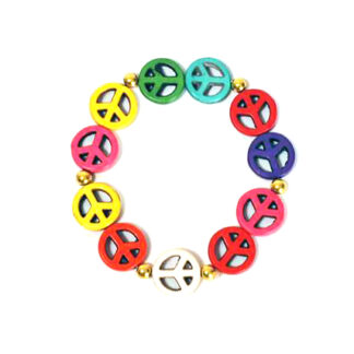 Pulsera Elastizada Símbolo de la Paz