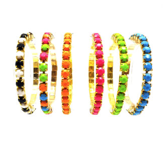 Pulsera Elastizada Strass Multicolor