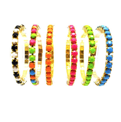 Pulsera Elastizada Strass Multicolor