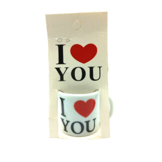 Mini Taza Cerámica I Love You