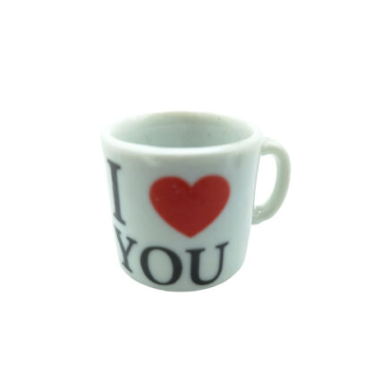 Mini Taza Cerámica I Love You - Imagen 2