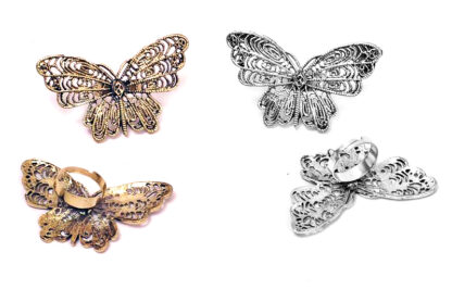 Anillo Mariposa Tamaño Regulable - Imagen 3