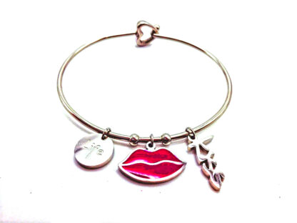 Pulsera Acero Quirúrgico con Dijes Acero Quirúrgico