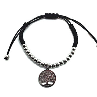 Pulsera Cordón con Dijes Acero Quirúrgico