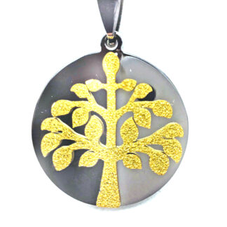 Dije Árbol de la Vida Combinado Acero Quirúrgico