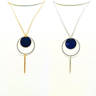 Collar con Argolla Chapa y Dije Palito