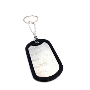 Llavero Chapa Identificación Militar