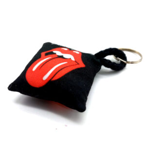 Llaveros Discos Retro - Soft de Tela Impresa Ambos Lados