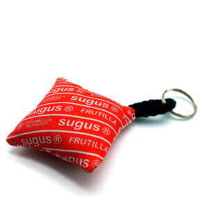 Llavero Caramelo - Soft de Tela Impresa Ambos Lados