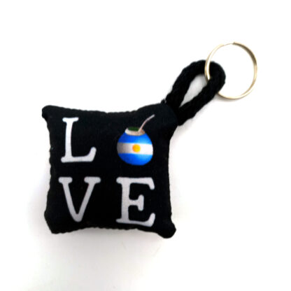 Llavero I Love Mate - Soft de Tela Impresa Ambos Lados - Imagen 5